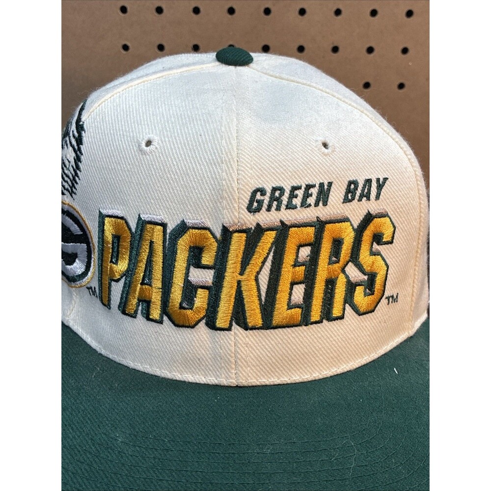 90s Green Bay Packers Sports Specialties Shadow Laser Snapback NFL Hat cap rare - Picture 2 of 10